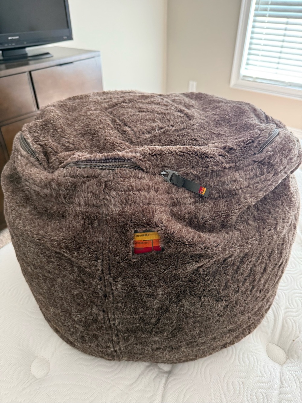 authentic love sac footstool